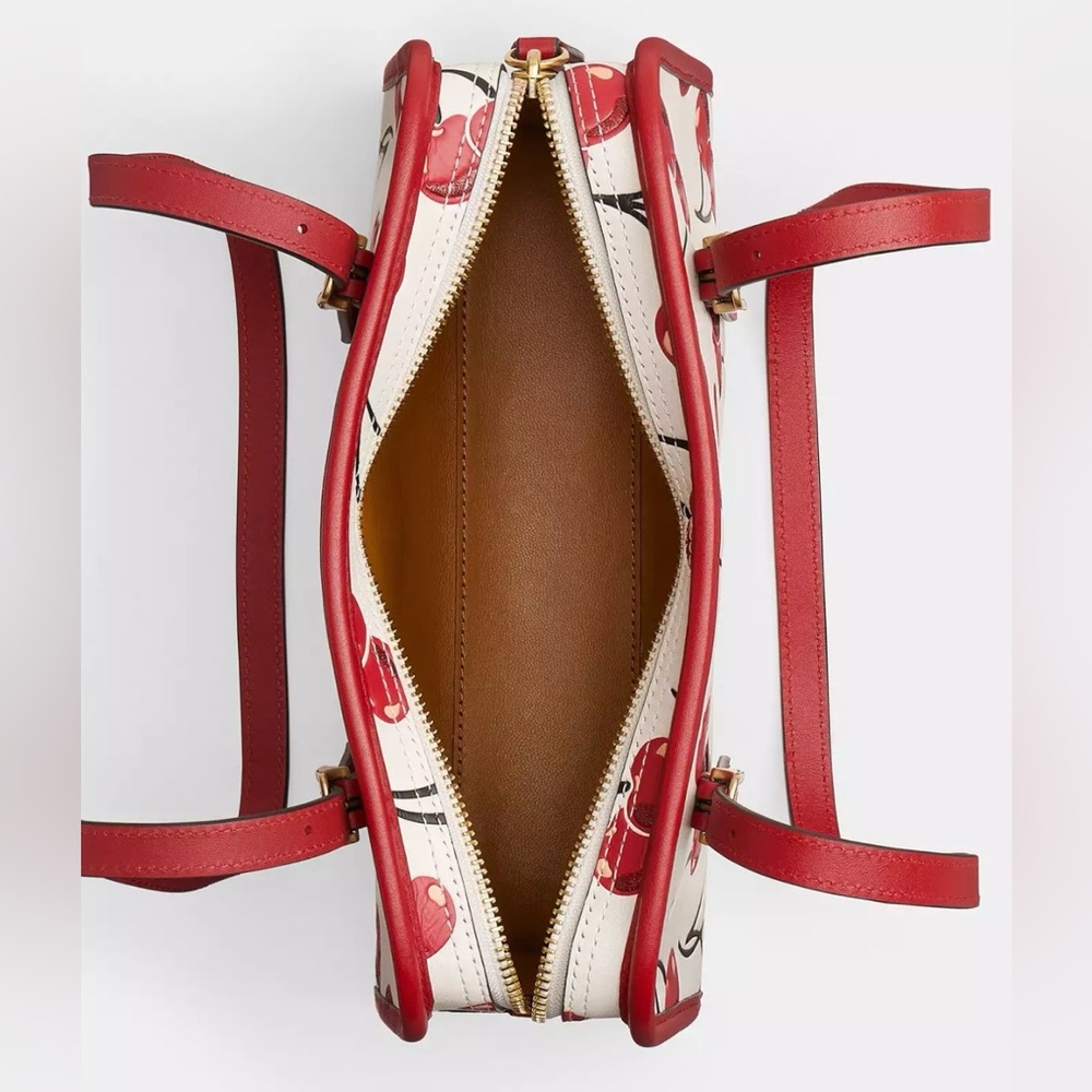Swing Zip Bag with Cherry Print and Cherry Charm ๐ Limited Re-edition from 1998 - Picture 7 of 15